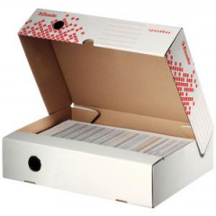 Archvny box Esselte Speedbox so sklpacm vekom 80mm biely/erven 