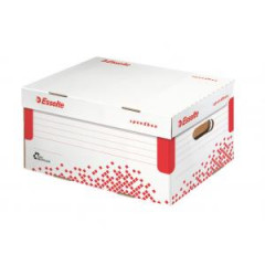 Archvna krabica Esselte Speedbox A4 so sklpacm vekom biela/erven 355193252 mm 