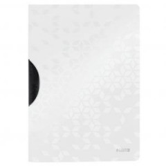 Obal s klipom plastovm Leitz WOW biely 