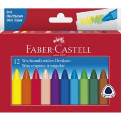 Voskovky triangular set 12 farebn 