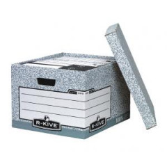 Archvna krabica vek Fellowes BANKERS BOX siv/biela 38x28,7x43 cm 