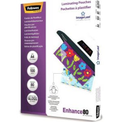 Laminovacie flie Fellowes 216x303 A4 80mic