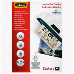 Laminovacie flie Fellowes 216x303 A4 125mic 