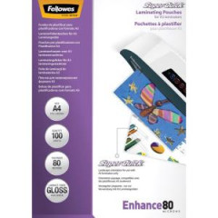 Laminovacie flie Fellowes 216x303 A4 80mic Superquick