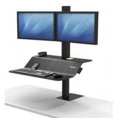Polohovaten stojan Sit-Stand Lotus VE pre 2 monitory