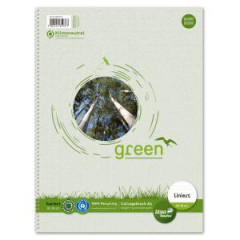 Blok College Format Werk Ursus Green A4 80 listov linajkov 60g recyklovan