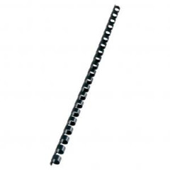 Plastov hrebene GBC 21R 10mm ierne 