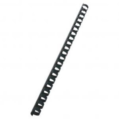 Plastov hrebene GBC 21R 14mm ierne 