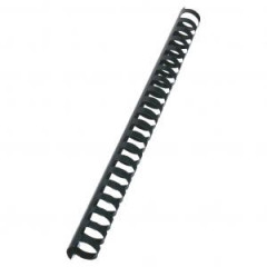 Plastov hrebene GBC 21R 22mm ierne 