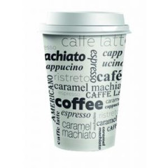 Plastov vieko biele 80 mm `Coffee to go` 100ks