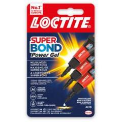 Sekundov lepidlo Loctite Super Bond Power Gel Mini Trio 3x1g 