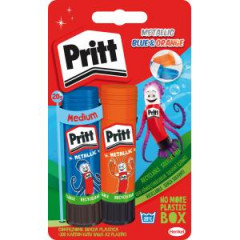 Lepiaca tyinka Pritt Glue Sticks 2x20g Metallic Color (Orange and Blue)