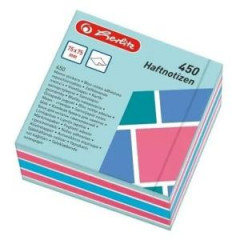 Poznmkov bloek Herlitz Color Blocking 75x75mm 450 listov farebn 