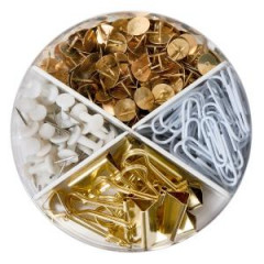 Dza mix pripiniky pendlky kancelrske spony a klipy na dokumenty Herlitz Pure Glam 310ks 
