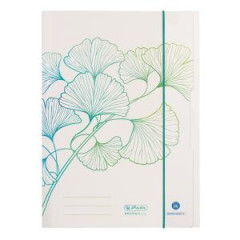 Kartnov obal s gumikou Herlitz Greenline Ginko 