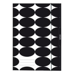 Kartnov obal s gumikou A4 Herlitz Just Black 