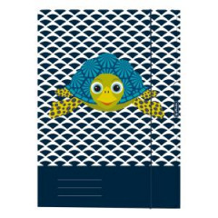 Kartnov obal s gumikou A4 Herlitz Cute Animals Korytnaka 