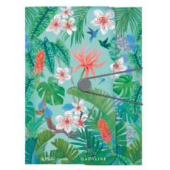 Plastov obal s gumikou Herlitz Ladylike Jungle 