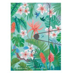 Plastov box s gumikou Herlitz Ladylike A4 PP Jungle 
