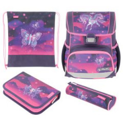 kolsk taka Herlitz Loop+ Unicorn, sada 