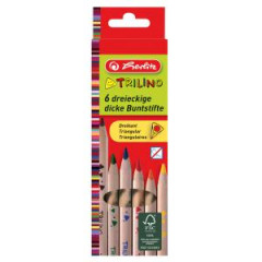 Farbiky Herlitz Trilino trojhrann 6 farieb 