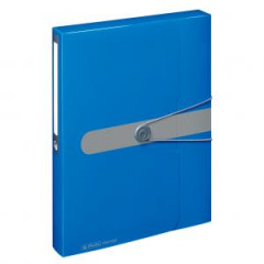 Plastov box s gumikou Herlitz Easy Orga A4 PP modr 