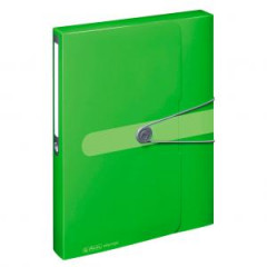 Plastov box s gumikou Herlitz Easy Orga A4 PP zelen 