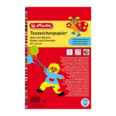 Farebn papier Herlitz 20 listov 33x23cm lep.blok 120g