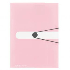 Plastov obal s gumikou Herlitz rose 