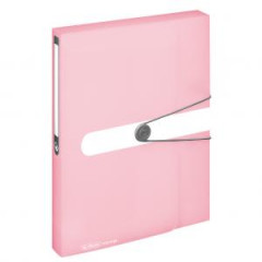 Plastov box s gumikou Herlitz A4 PP rose 