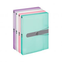 Plastov box s gumikou Herlitz A4 PP lila 