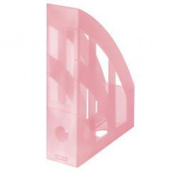 Stojan na asopisy Herlitz transparentn rose 