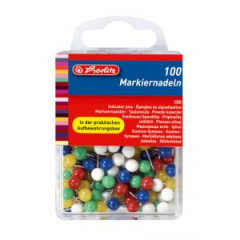 Napichovacie pendlky Herlitz mix farieb 100ks 
