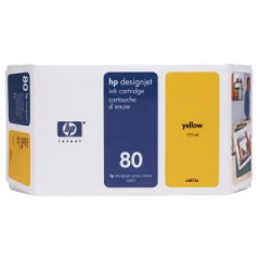 Atramentov npl HP C4873A HP 80 yellow (175 ml) pre Designjet 1000