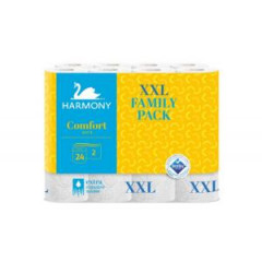 Toaletn papier 2-vrstvov Harmony Comfort biely recykel 24 ks 