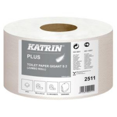 Toaletn papier 2-vrstvov KATRIN Plus Gigant Toilet S2 18 cm, celulza, nvin 100 m 