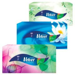 Kozmetick utierky 2-vrstvov Velvet Classic 100ks 