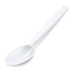 Lyice plastov znovu pouiten biele 18,5 cm (50 ks) 