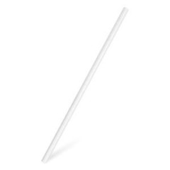 Slamky papierov biele `JUMBO` 8 mm x 25 cm (100 ks)