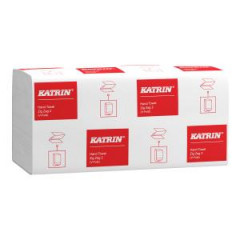 Papierov� utierky skladan� ZZ 2-vrstvov� KATRIN 100% celul�za Handy pack biele (20 bal.) 