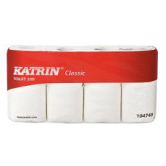 Toaletn papier 2-vrstvov KATRIN Classic Toilet 200, nvin 23,4 m (8 ks) 