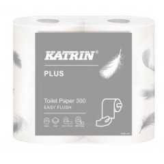 Toaletn papier 2-vrstvov KATRIN Toilet 300 rchlorozpustn, nvin 37,5 m (4 ks)