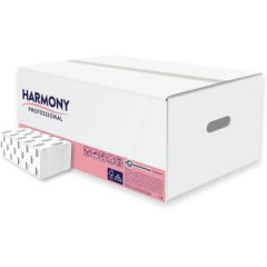 Papierov utierky Harmony skladan V-fold 2-vrstvov, celulza, biele (20bal.) 