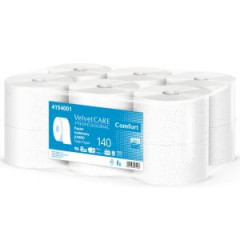 Toaletn papier 2-vrstvov VELVET CARE Mini Jumbo 100% celulza 19 cm, nvin 140m (12ks) 
