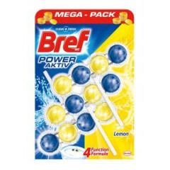 Bref Power Aktiv WC zvesn blok tuh 3 x 50 g Citrn 
