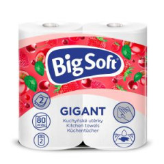 Kuchynsk utierky 2-vrstvov Big Soft Gigant 2ks, 16,4m 