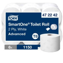 Toaletn papier 2-vrstv. TORK SmartOne biely T8 (6 ks) 