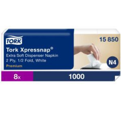 Papierov servtky Interfold Tork Premium 2-vrstv. N4 (8000ks) 