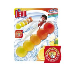 Dr.DEVIL BiCOLOR WC z�vesn� blok tuh� 5Ball 1x35g Lemon fresh 