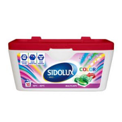 Kapsule na pranie Sidolux multicaps color 10 ks 